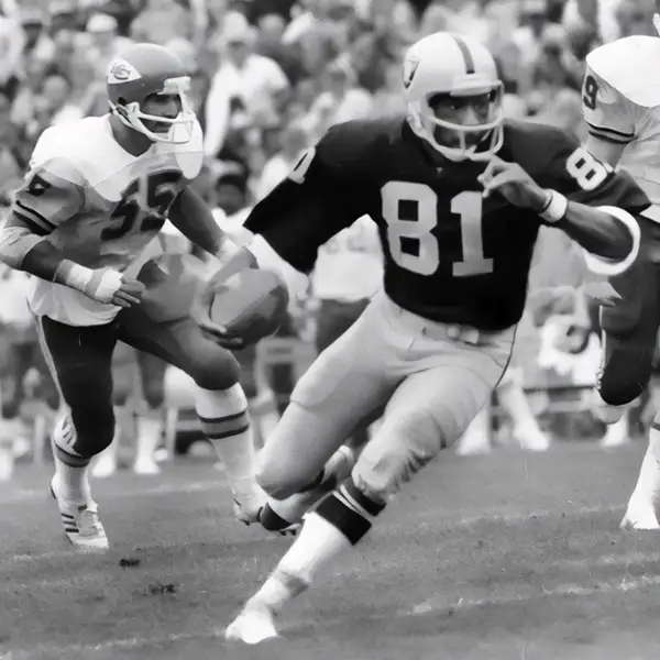 Raiders WR Morris Bradshaw vs Chiefs