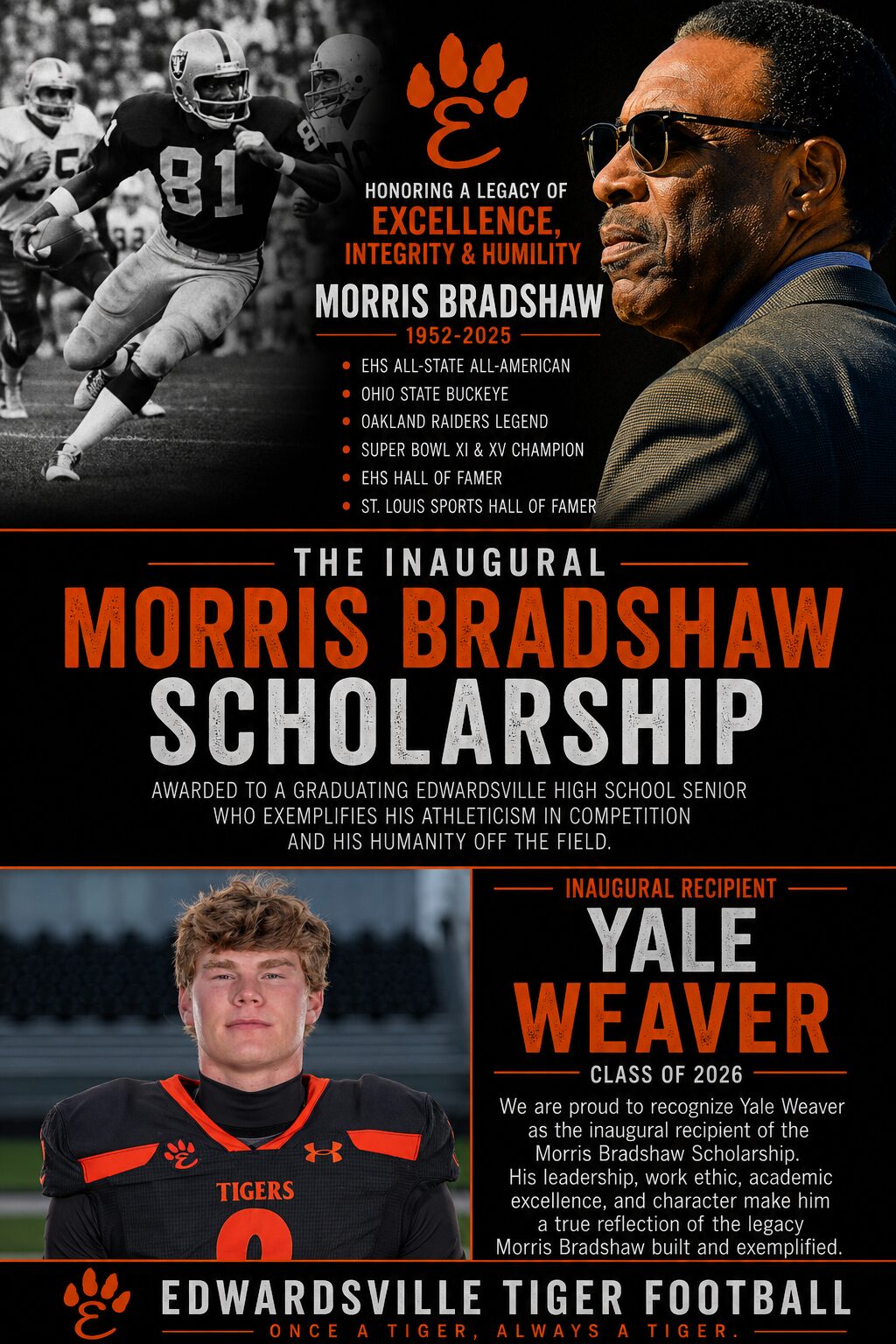 Inaugural Morris Bradshaw Scholarship